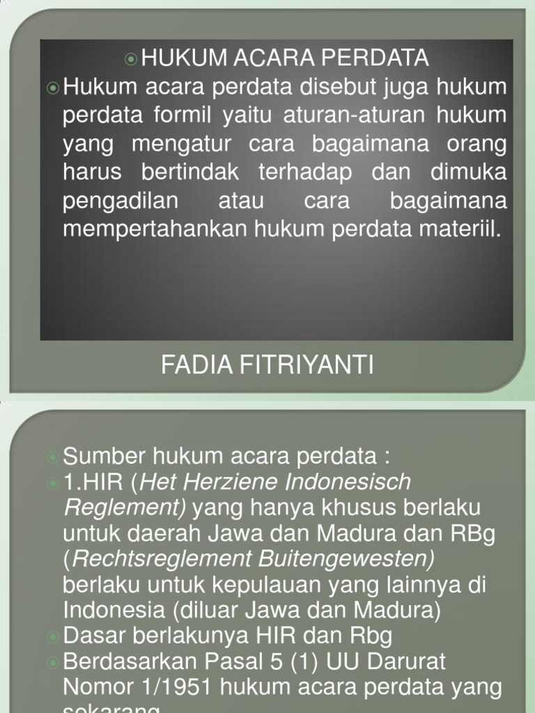 Acara Perdata | PDF | Politik | Hukum