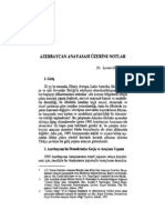 Azerbaycan Anayasasi Üzeri̇ne Notlar - Dr. Levent Gönenç