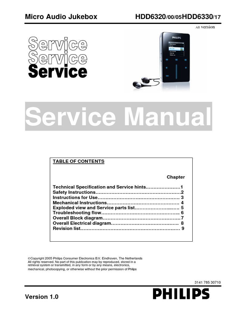 Philips HDD6320 HDD6330 Service Manual | Installation (Computer Programs) |  Computer File