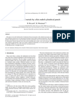 Indentation of Metals by A Flat-Ended Cylindrical Punch