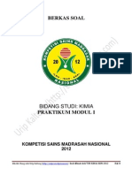 Soal Praktikum Modul 1 KSM Nasional Tahun 2012