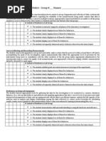 laboratory performance rubric for group and individual