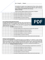 Laboratory Performance Rubric For Group and Individual