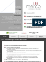 Datos MERCO 2013 Personajes y Empresas Del Año