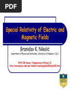 Em Special Relativity