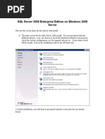 SQL Server 2008 Enterprise Edition On Windows 2008 Server