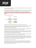 A Documented Procedure Shall Be Established To Define The Responsibilities and Requirements For Planning and Conducting Audits, Establishing Records and Reporting Results