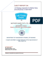 35913296 Mother Dairy Summer Training Report