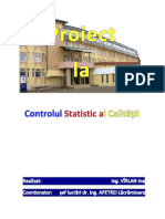 CONTROLUL STATISTIC AL CALITATII
