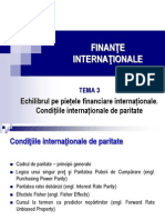 Conditiile Intl de Paritate