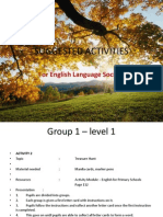 Suggested Activities For English Language Society