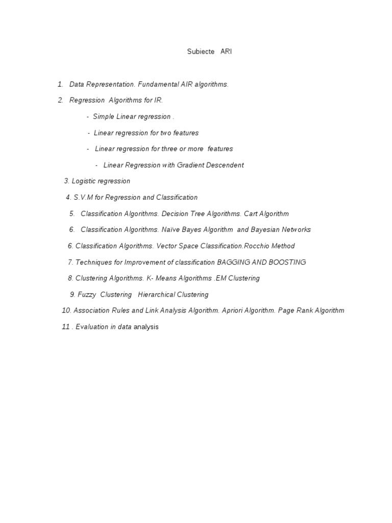 Data Representation and Algorithms Guide | PDF