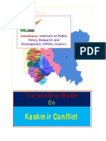 Error and Trial Model on Conflict Resolution of Kashmir