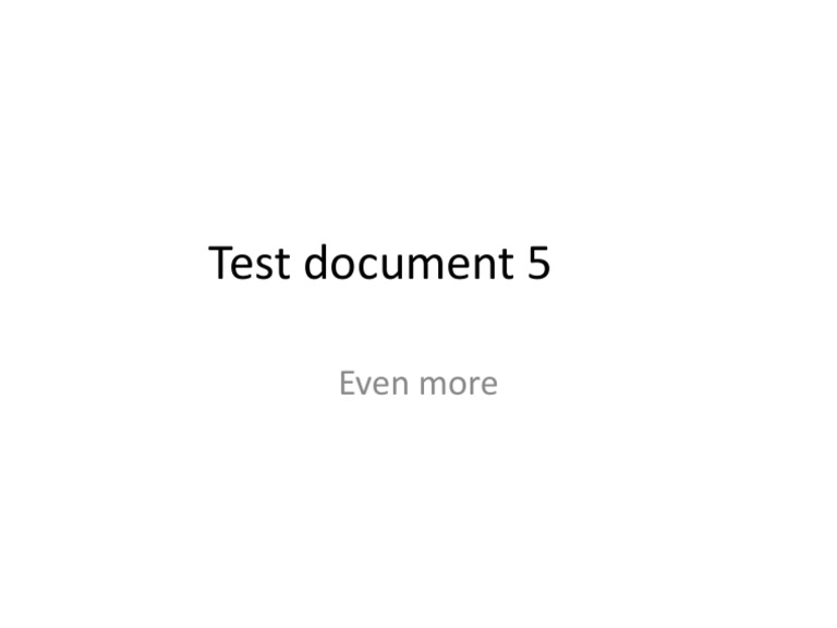 Test 5 | PDF