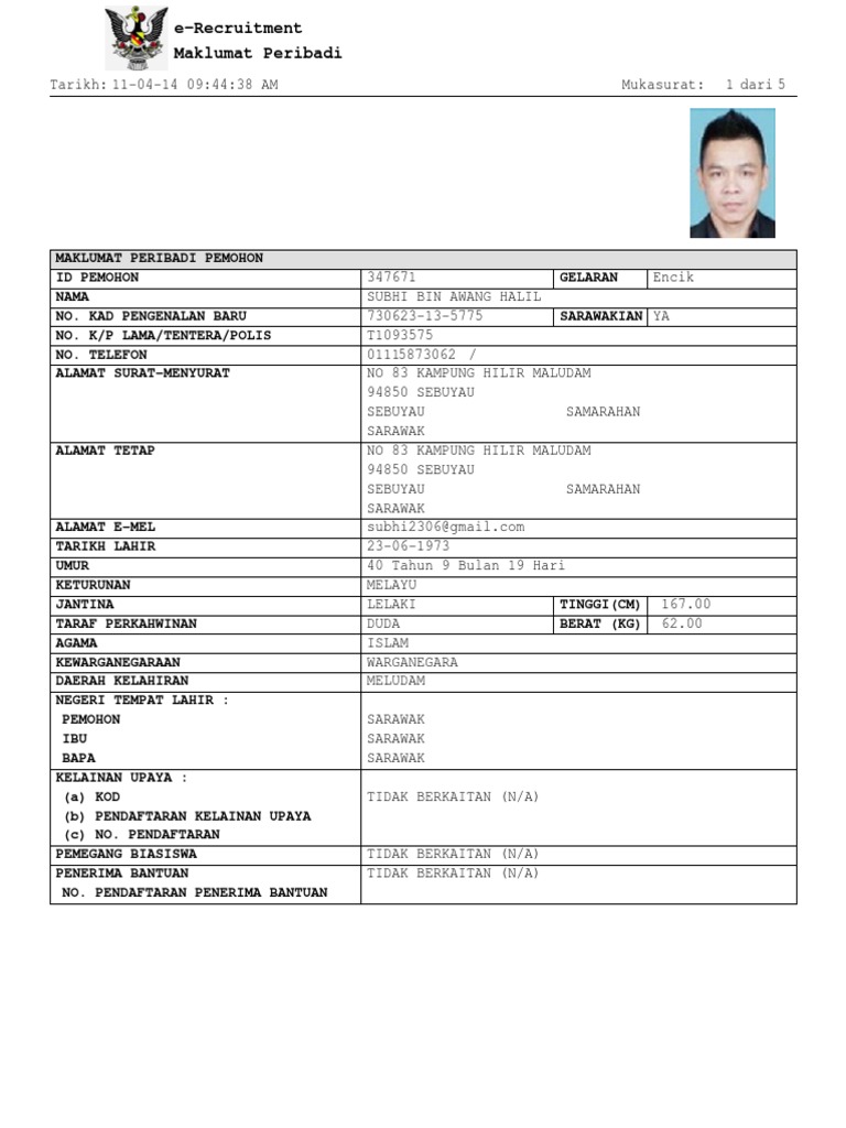 SPA (E Recruitment) | PDF