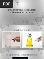 Características, Fenómenos y Propiedades de La Luz