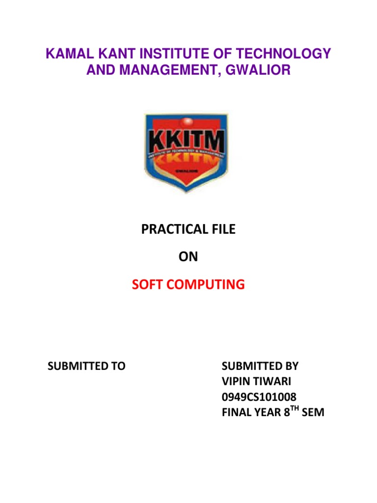Soft Computing Practical File Submission | PDF