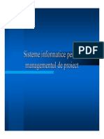 Curs Sisteme Informatice Pentru Management de Proiect