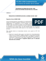 Actividad de Aprendizaje Unidad 3 Requisitos e Interpretación de La Norma ISO 90012008 - v2