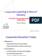 Corporate Learning in The 21 Century