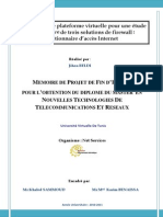 Création D'une Plateforme Virtuelle Pour Une Étude Comparative de Trois Solutions de FirewallGestionnaire D'accès Internet