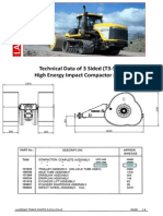Technical Data of 3 Sided (T3-500) High Energy Impact Compactor (HEIC)