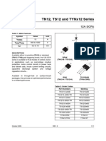 Tn12, Ts12 and Tynx12 Series: 12A SCR