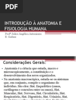 Aula 1 - Introdução à Anatomia e Fisiologia Humana