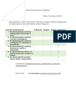 rbrica para evaluar compaero