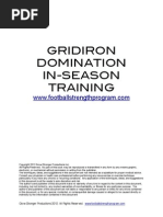 Gridiron Domination in Season Training