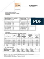 Dot Matrix Display Specifications