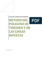 Informe III Metodo Del Poligono de Thiessen Metodo de Las Lineas Isoyetas
