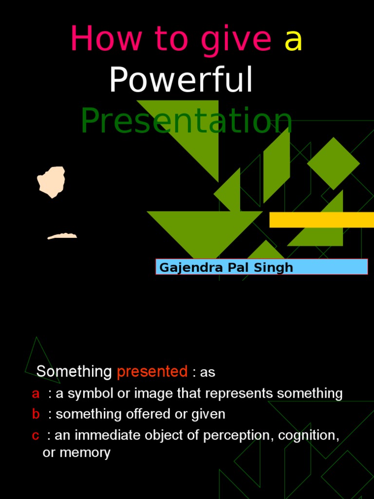 how to give a powerful presentation questions