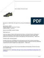 ASICS Men&#8217 S DS Light X-Fly Le Soccer Shoe, Black/Lime/Deep Blue, 10 M US Review