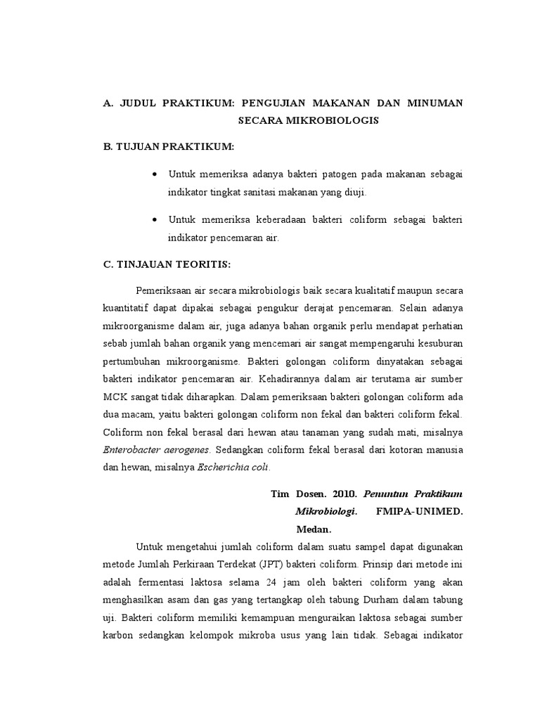 Laporan Praktikum Zat Aditif Pada Makanan Dan Minuman