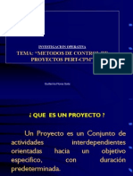 Control de Proyecos PERT-CPM