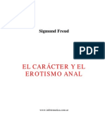 El erotismo anal y su relación con el carácter según Freud