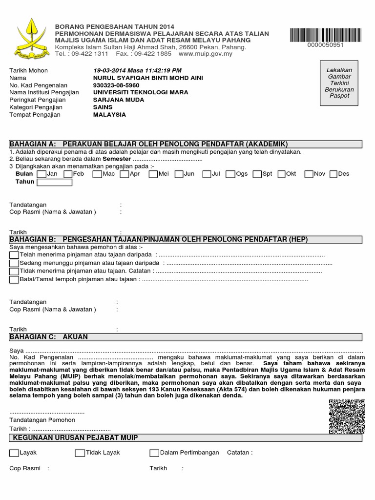 Dokumen Borang Dermasiswa 01 Pdf