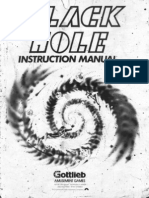 Gottlieb Black Hole Instruction Manual