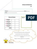 Prueba Segundo Basico