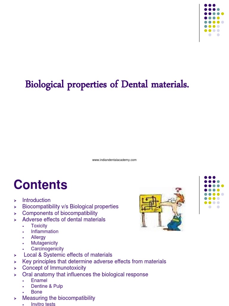 Biological Properties of Dental Materials 1General Dentistry