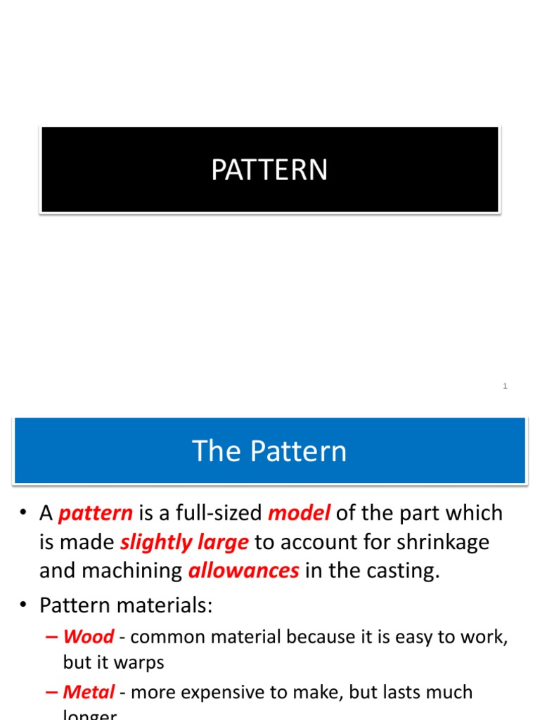 2 Pattern | PDF | Casting (Metalworking) | Building Materials