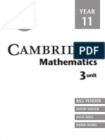 Cambridge 3 Unit Math Year 11