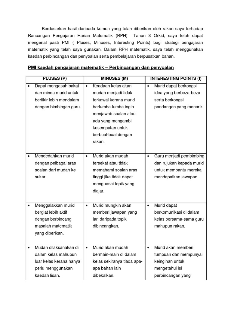 Justifikasi Strategi Pengajaran Pdf