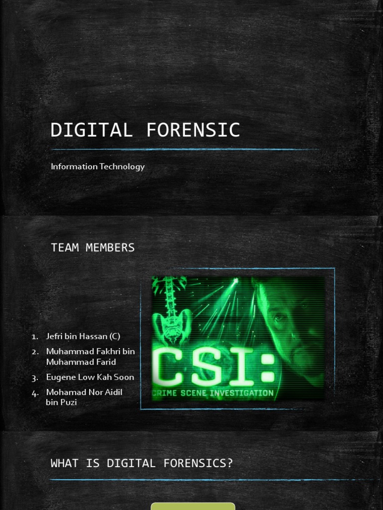 Digital Forensic PDF Digital Forensics Forensic Science