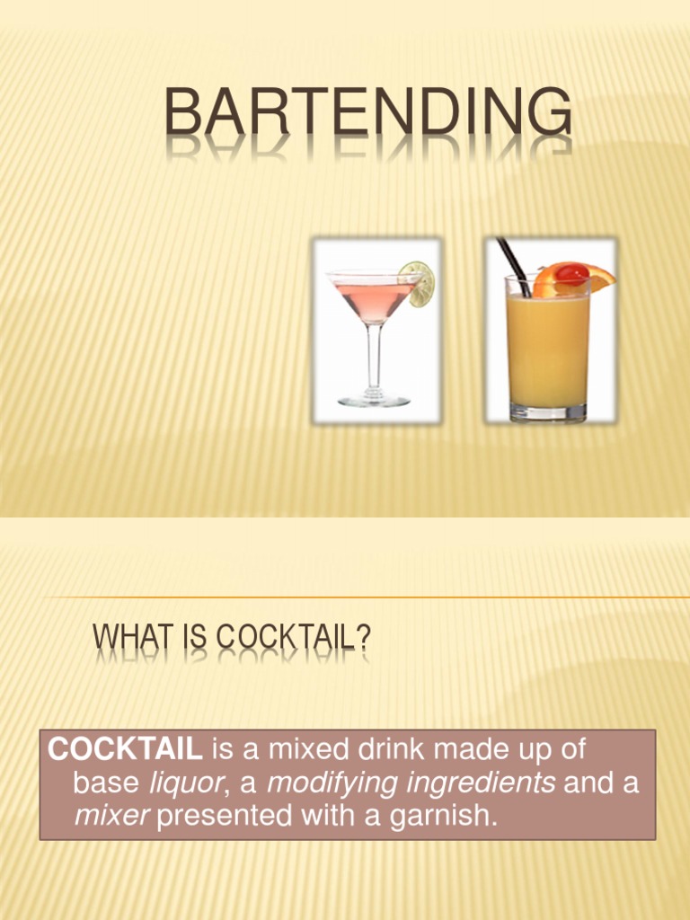 Essential Guide to Cocktails and Mixology | PDF | Zest (Ingredient ...
