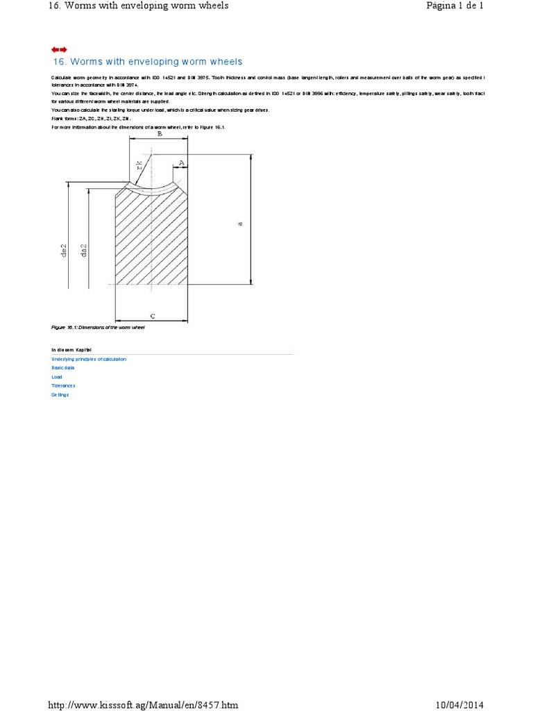 ISO 14521 DIN 3975 Calculate Worm Gear Dimensions & Strength PDF