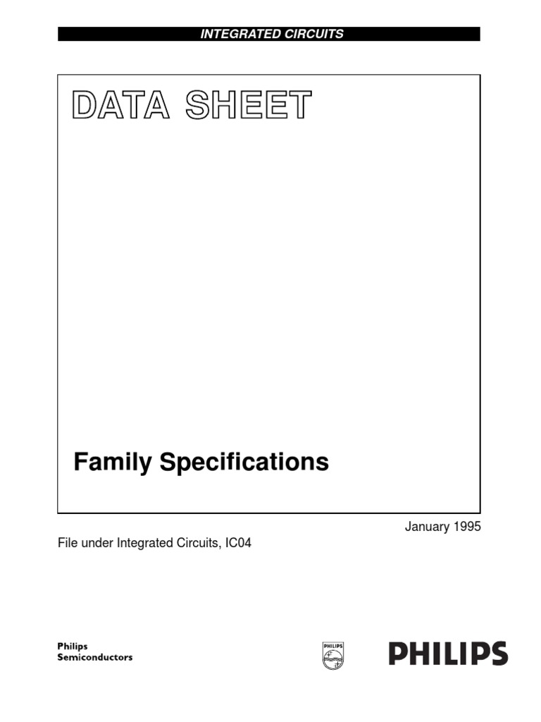 Data Sheet: Family Specifications | PDF