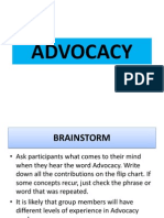 Advocacy