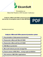 Analysis of Microsoft Office Password Protection System